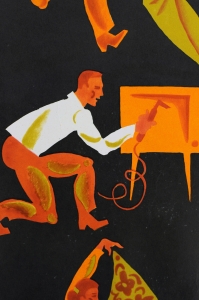 Оригинальный плакат СССР обслуживание населения советский плакат общепит столовая художник Е Вертоградов 1970