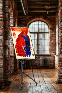 Оригинальный советский плакат пионерский металл металлолом лом производство тракторов