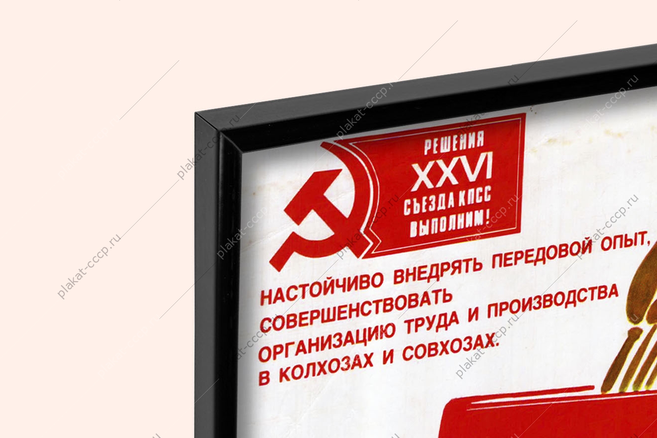 Оригинальный советский плакат умеешь сам помоги другому профориентация на селе