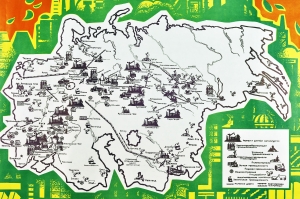 Оригинальный советский плакат пусковые объекты СССР по добыче угля металлургии машиностроении нефтепеработке 1972