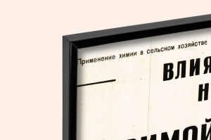 Оригинальный плакат СССР влияние минеральных удобрений на повышение урожайности озимой пшеницы Безостая-1 кукурузы