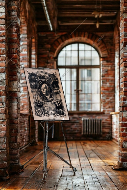 Оригинальный советский плакат Михаил Васильевич Ломоносов наука русский ученый