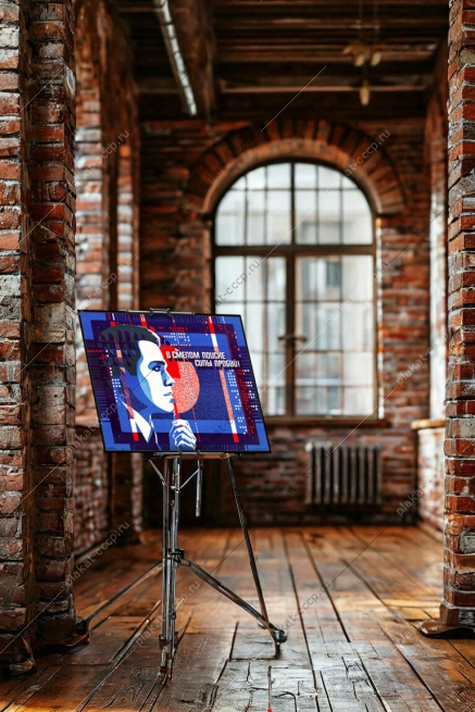 Плакат СССР в смелом поиске силы пробуй чипы микросхемы электроника автоматизация