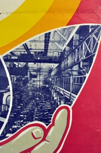 Оригинальный плакат СССР энергетическая промышленность энергетика рационализаторы и изобретатели рациональное использование электроэнергии на предприятии 1980