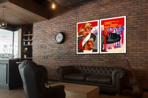 Оригинальный советский плакат ознаменуем шестидесятилетие Ленинского комсомола новыми успехами в труде