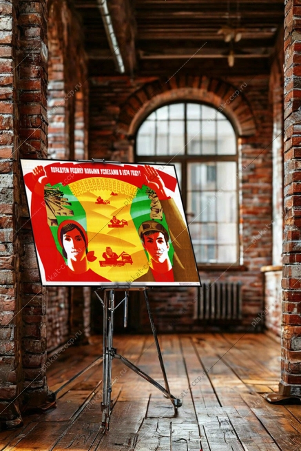 Оригинальный советский плакат порадуем Родину новыми успехами в 1974 году