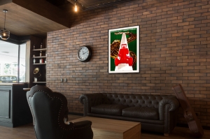 Оригинальный плакат СССР хорошую дорогу каждому хозяйству дорожное строительство