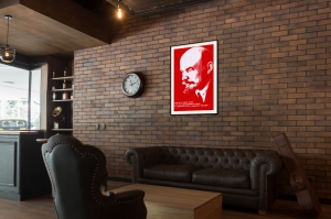 Оригинальный плакат СССР учится надо тому