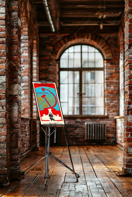 Оригинальный плакат СССР крепи дисциплину с порядком дружи