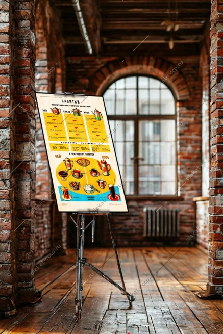 Оригинальный советский плакат СССР напитки