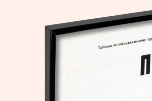 Оригинальный плакат СССР правила пользования столовыми приборами