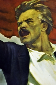 Оригинальный плакат СССР политика слава борцам революции 1905 года 1955