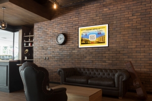 Оригинальный плакат СССР расширение государственного жилищного и коммунального строительства в пятой пятилетке