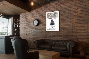 Оригинальный советский плакат Москвич