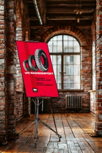 Оригинальный советский плакат шины реклама Разноимпорт