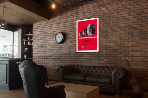 Оригинальный советский плакат шины реклама Разноимпорт