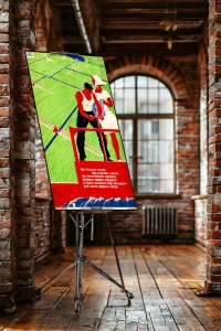 Оригинальный плакат СССР мелиорация каналы оросительные системы