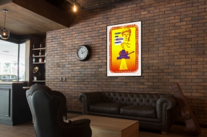 Оригинальный советский плакат комбайнер помни о контрольных обмолотах