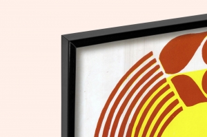 Оригинальный советский плакат комбайнер помни о контрольных обмолотах