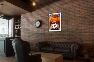 Оригинальный плакат СССР помни цену хлеба оборона блокада Ленинграда