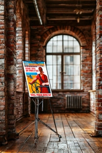 Оригинальный плакат СССР больше хлеба для фронта и тыла убрать урожай полностью