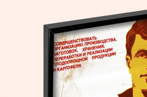 Оригинальный советский плакат каждый клубень к столу картофель