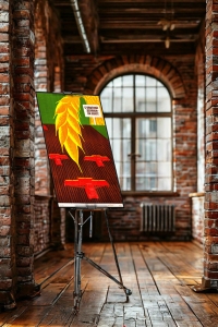 Оригинальный плакат СССР сев семена зерно урожай