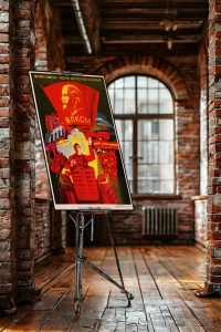 Оригинальный советский плакат комсомол шеф Нечерноземья ВЛКСМ