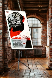 Оригинал-макет плаката СССР уголь угольная промышленность шахты шахтер добыча угля