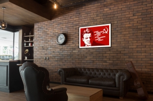 Оригинальный плакат СССР пример коммуниста