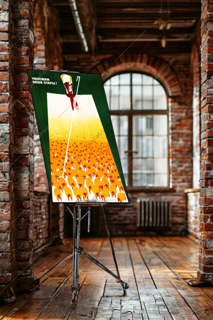 Оригинальный плакат СССР овцеводство овцы умножим наши отары стригаль овец