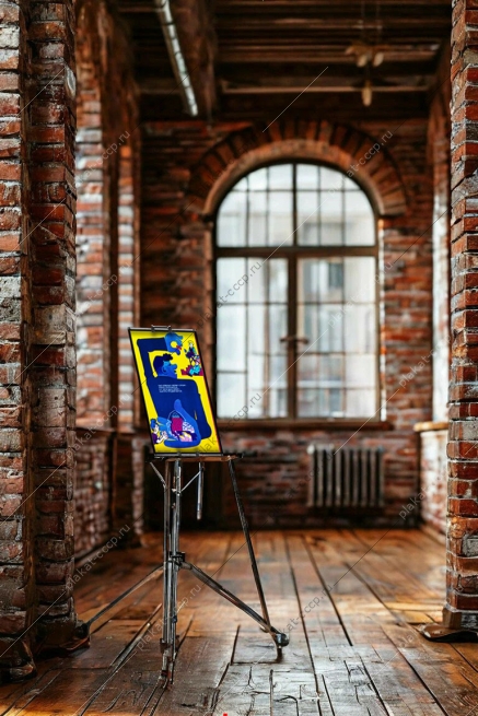 Оригинальный плакат СССР стройка