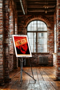 Оригинальный плакат СССР берегите свое сердце велоспорт ЗОЖ