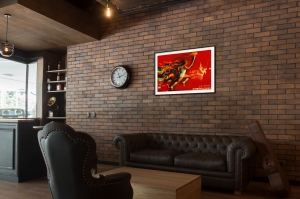 Оригинальный советский плакат маршрут движения олимпийского огня Олимпиада 1980