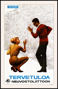 Оригинальный советский плакат добро пожаловать в Советский Союз Интурист Финляндия