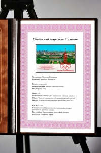 Оригинальный плакат СССР Лужники спорт