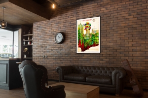 Оригинальный плакат СССР Москва Олимпийская спорт