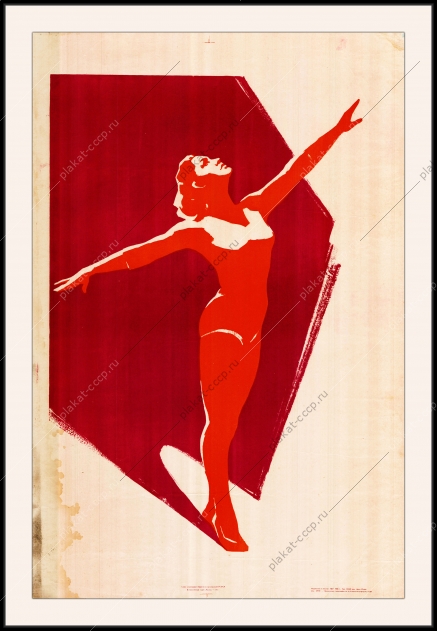 Оригинальный плакат СССР союз спортивных обществ и организаций СССР ЗОЖ спорт