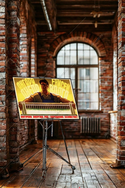 Оригинальный плакат СССР строительство ГЭС Ангара Енисей Днепр Волга гидроэлектростанция энергетика