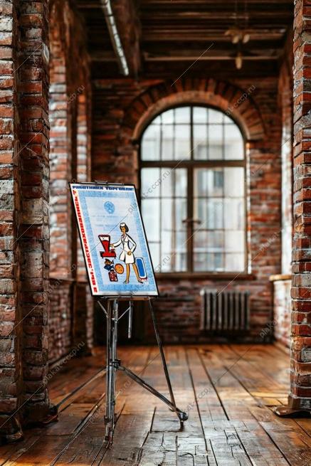 Оригинальный плакат СССР работники торговли страхование