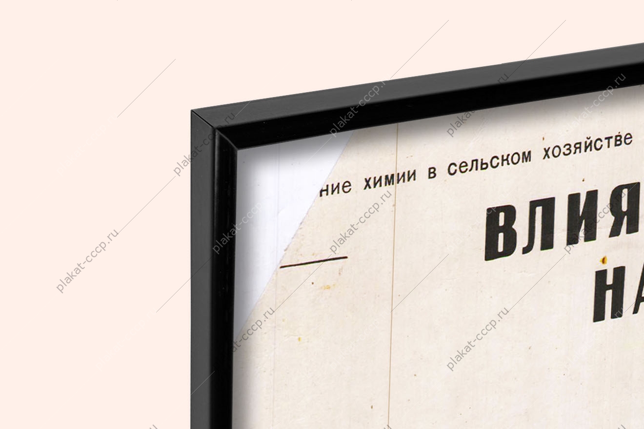 Оригинальный плакат СССР минеральные удобрения сахарная свекла