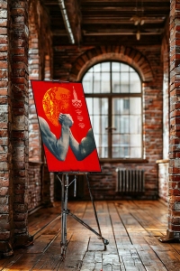 Оригинальный советский плакат Армрестлинг Олимпиада 1980