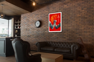 Оригинальный советский плакат Армрестлинг Олимпиада 1980