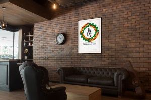 Оригинальный плакат СССР девятая Спартакиада Профсоюзов СССР бег ВЦСПС спорт