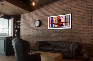 Оригинальный советский плакат за массовость и рекорды в советском спорте