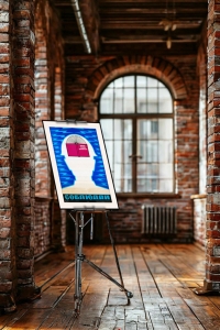 Оригинальный плакат СССР соблюдай правила техники безопасности энергобезопасность