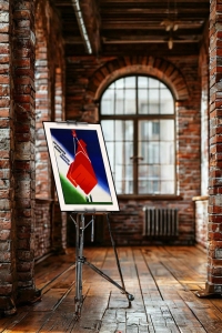 Оригинальный плакат СССР зачаливай выше центра тяжести энергобезопасность