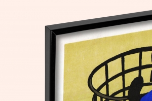 Оригинальный плакат СССР перед началом работ в корзине гидроподъемника закрепись предохранительным поясом