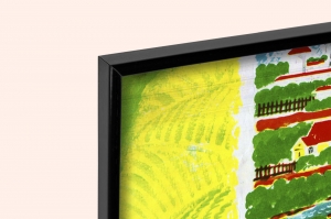 Оригинальный плакат СССР оберегайте чистоту родного села