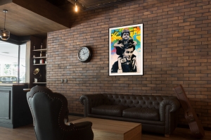 Оригинальный плакат СССР бокс спорт наше хобби семейные ценности семья